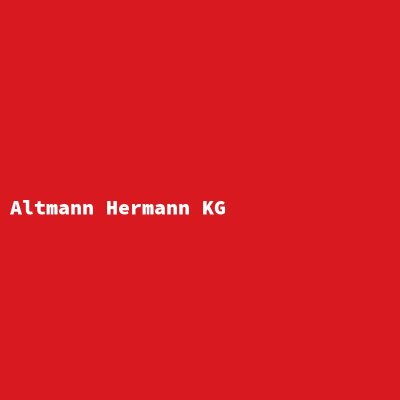 Hersteller: Altmann Hermann KG