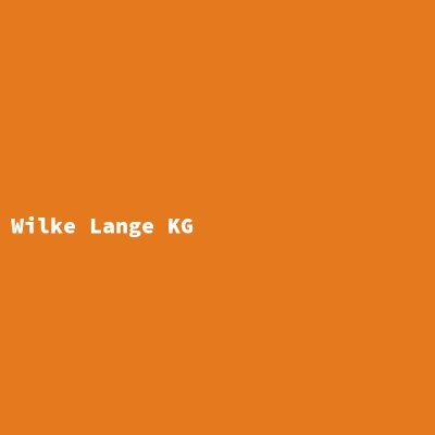 Hersteller: Wilke Lange KG