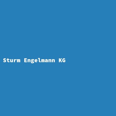 Hersteller: Sturm Engelmann KG