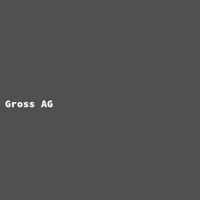 Hersteller: Gross AG