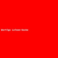 Wertige Leinen-Socke