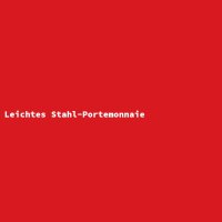 Leichtes Stahl-Portemonnaie