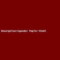 Besorgniserregender Papier-Stuhl