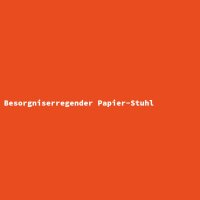 Besorgniserregender Papier-Stuhl