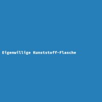 Eigenwillige Kunststoff-Flasche