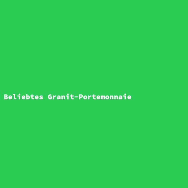 Beliebtes Granit-Portemonnaie