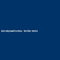 Aerodynamisches Seide-Auto