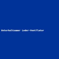Unterhaltsamer Leder-Ventilator