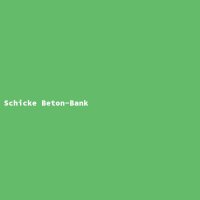 Schicke Beton-Bank