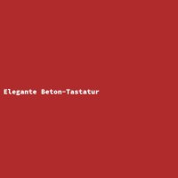 Elegante Beton-Tastatur