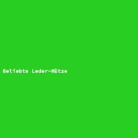 Beliebte Leder-Mütze