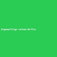 Eigenwillige Leinen-Brille