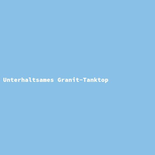 Unterhaltsames Granit-Tanktop