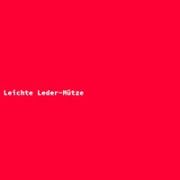 Leichte Leder-Mütze