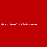 Kleiner Baumwolle-Briefbeschwerer
