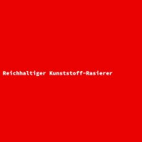 Reichhaltiger Kunststoff-Rasierer