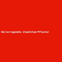 Hervorragendes Aluminium-Pflaster