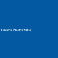 Elegante Plastik-Gabel