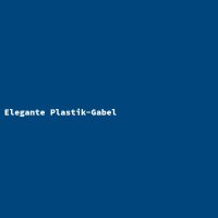 Elegante Plastik-Gabel