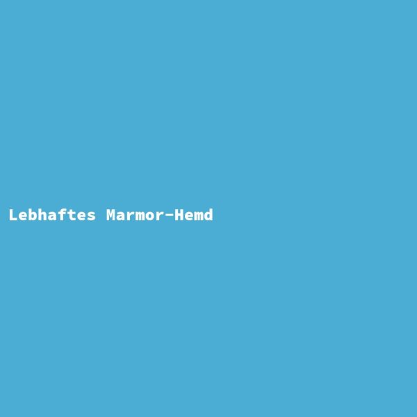 Lebhaftes Marmor-Hemd
