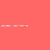Lebhaftes Leder-Telefon