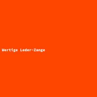 Wertige Leder-Zange