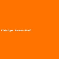 Klebriger Marmor-Stuhl