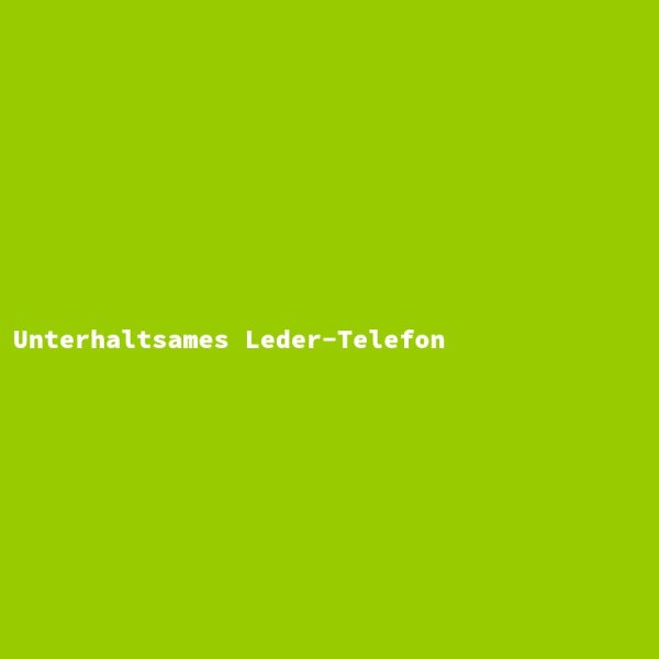 Unterhaltsames Leder-Telefon