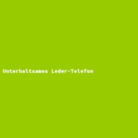 Unterhaltsames Leder-Telefon
